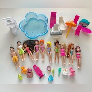 Polly Pocket Doll Beach Bundle
